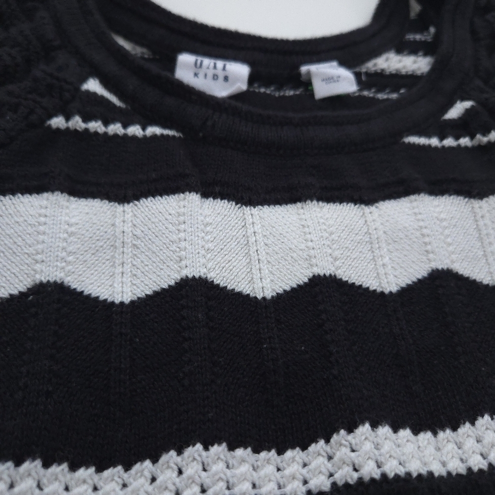 Gap Kids Black White Crochet Sweater Tank Top size XXL (14-16 Years) - Picture 6 of 13